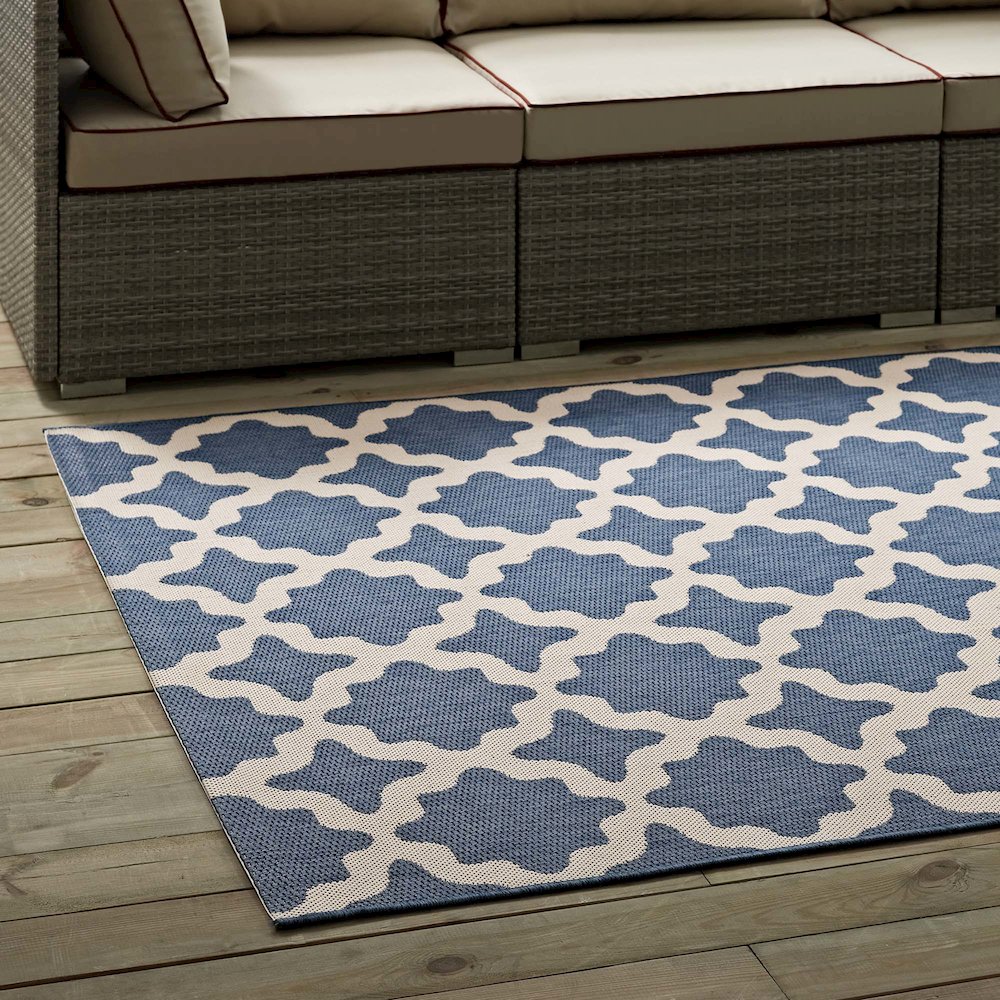 Cerelia Moroccan Trellis Indoor and Outdoor 9x12 Area Rug