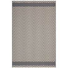Optica Chevron With End Borders Indoor and Outdoor 5x8 Area Rug