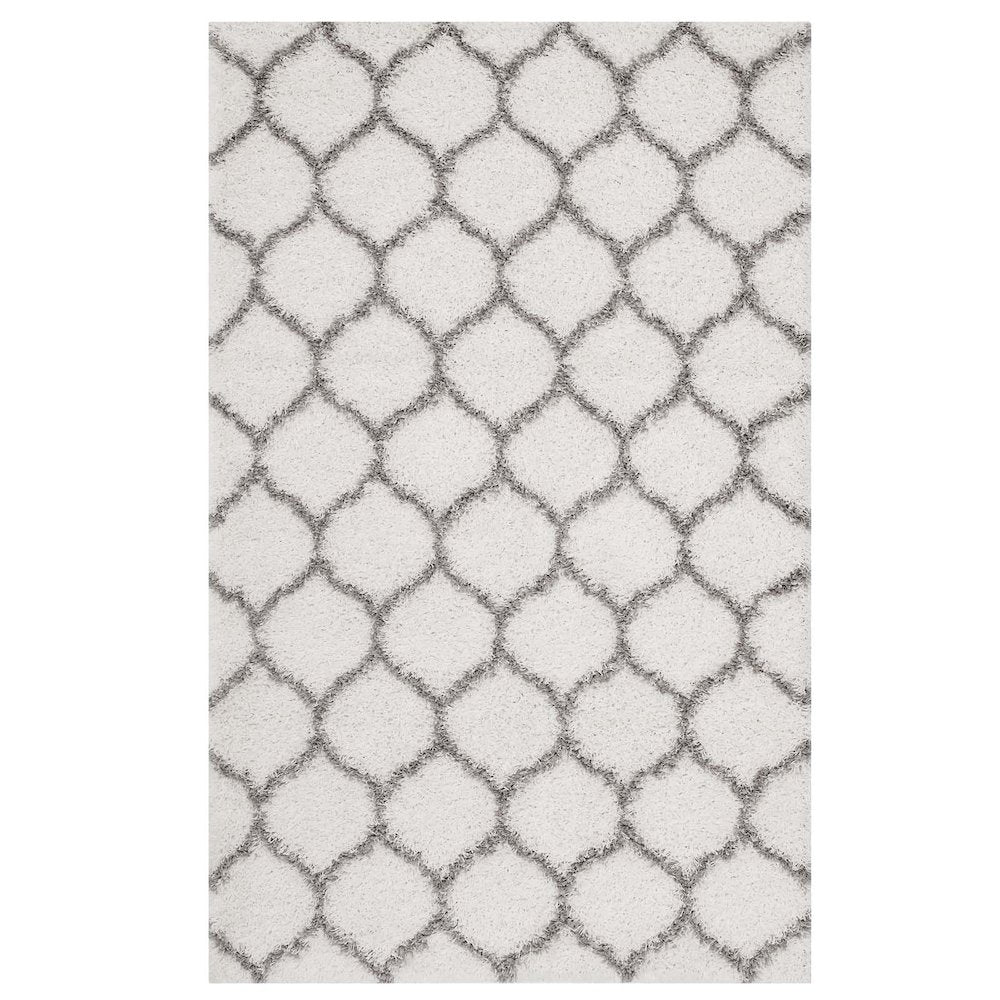 Solvea Moroccan Trellis 5x8 Shag Area Rug