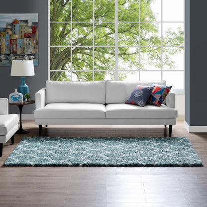 Solvea Moroccan Trellis 5x8 Shag Area Rug