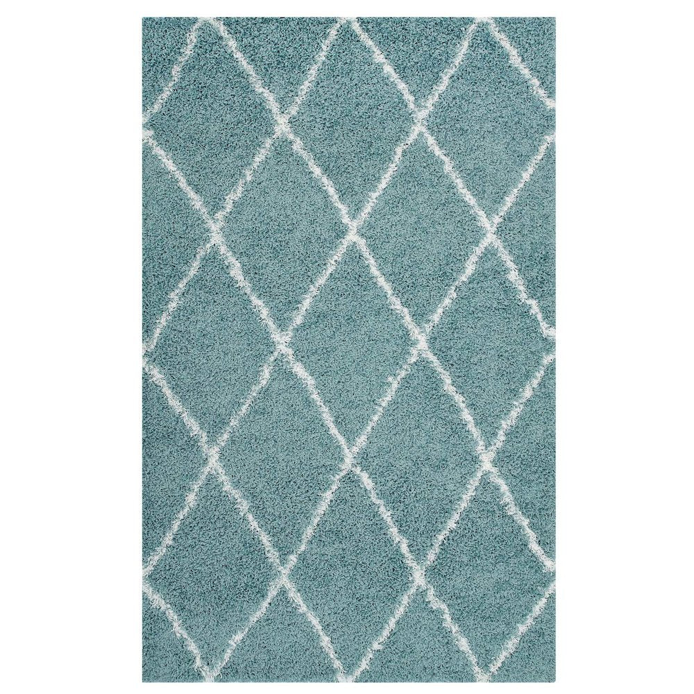 Toryn Diamond Lattice 8x10 Shag Area Rug