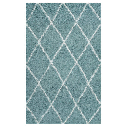 Toryn Diamond Lattice 8x10 Shag Area Rug