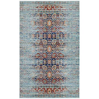 Naria Distressed Vintage Medallion 8x10 Area Rug