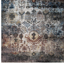 Tahira Transitional Distressed Vintage Floral Moroccan Trellis 4x6 Area Rug