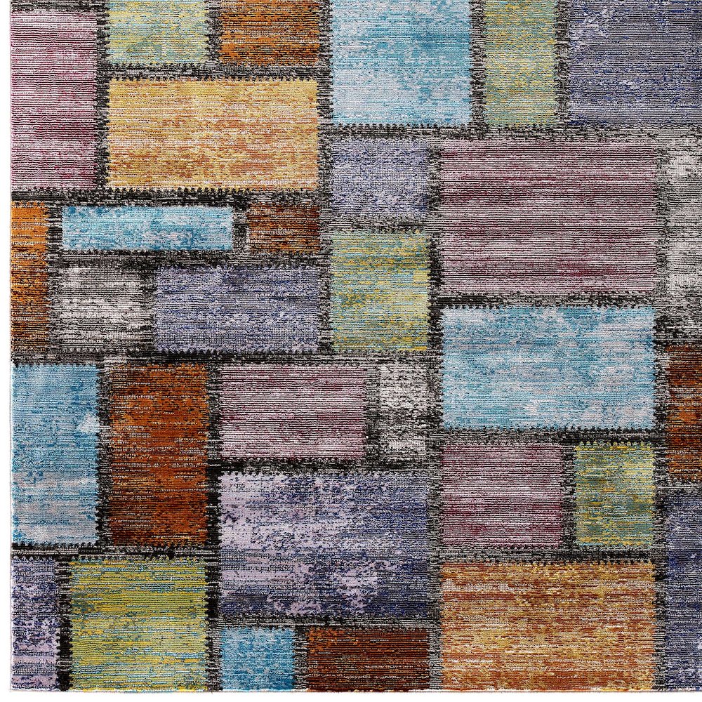 Success Nyssa Abstract Geometric Mosaic 4x6 Area Rug