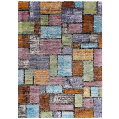 Success Nyssa Abstract Geometric Mosaic 8x10 Area Rug