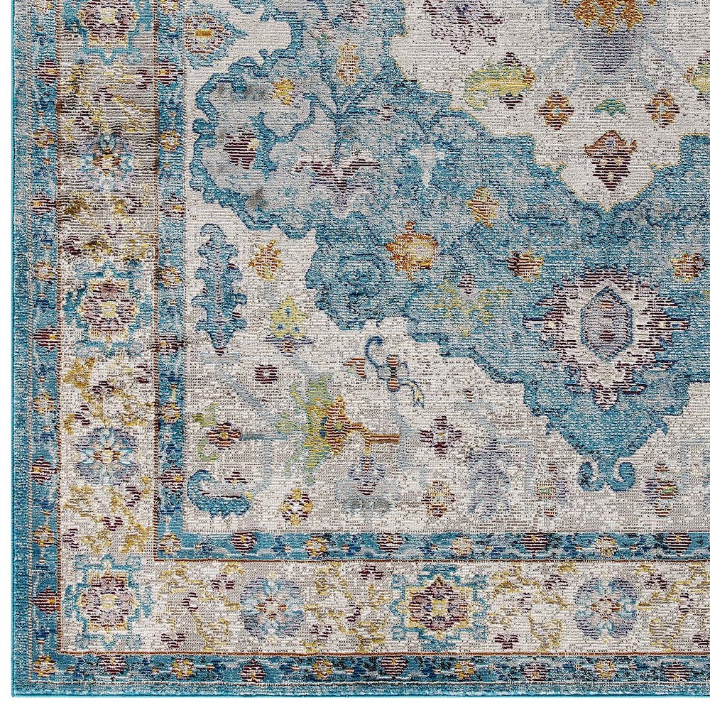 Success Anisah Distressed Floral Vintage Medallion 4x6 Area Rug