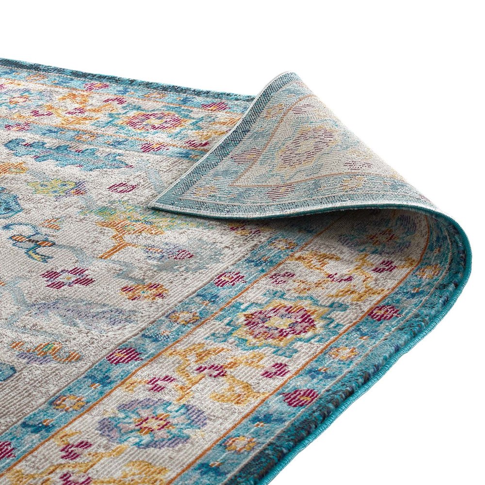 Success Anisah Distressed Floral Vintage Medallion 5x8 Area Rug