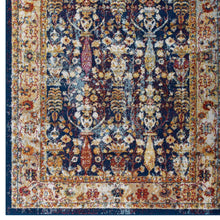 Entourage Jessa Distressed Vintage Floral Lattice 5x8 Area Rug