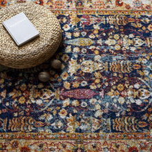Entourage Jessa Distressed Vintage Floral Lattice 5x8 Area Rug