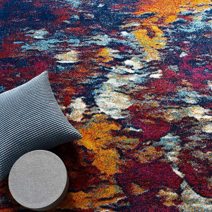 Entourage Foliage Contemporary Modern Abstract 5x8 Area Rug