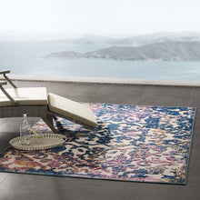 Reflect Primrose Ornate Floral Lattice 5x8 Indoor/Outdoor Area Rug