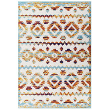 Reflect Takara Abstract Diamond Moroccan Trellis 5x8 Indoor and Outdoor Area Rug