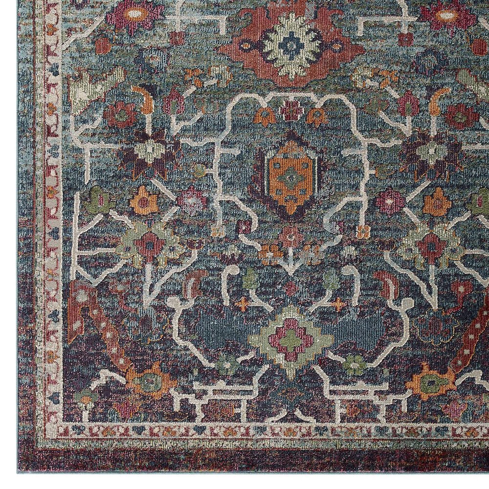Tribute Every Distressed Vintage Floral 8x10 Area Rug