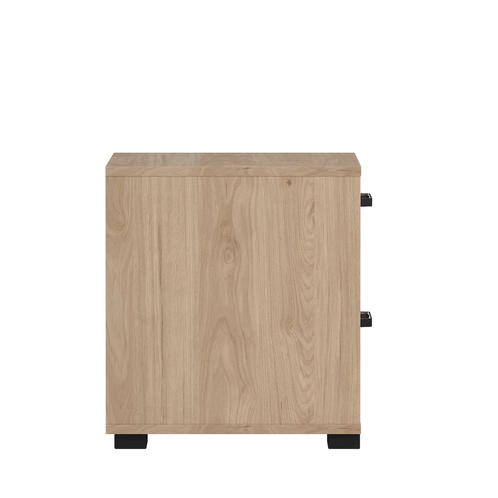 Sofia 2 Drawer Nightstand, Jackson Hickory