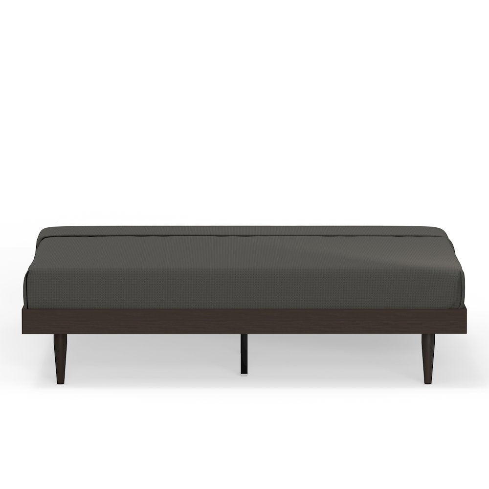 Sachse King Solid Wood Platform Bed Frame Walnut