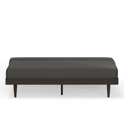Sachse King Solid Wood Platform Bed Frame Walnut
