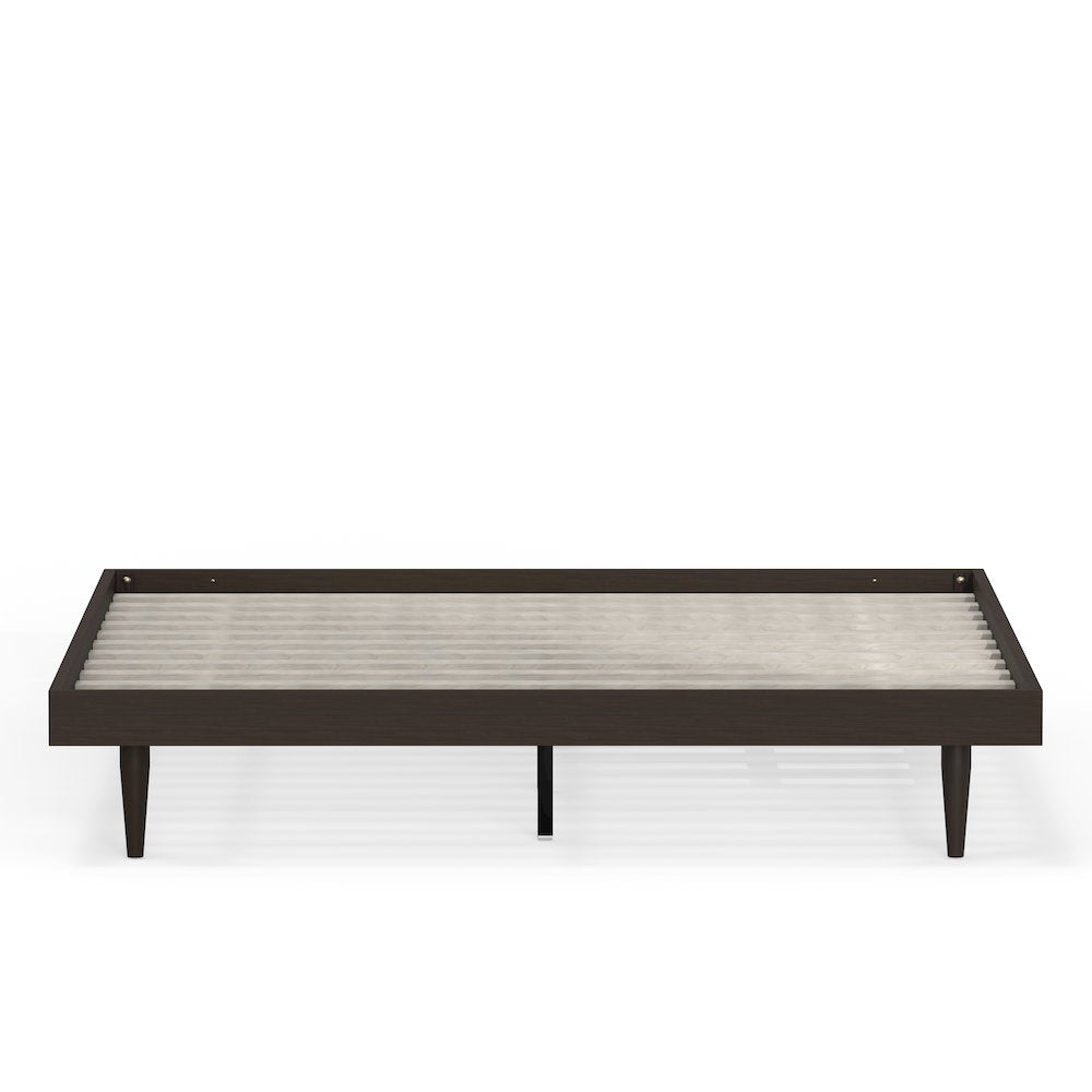 Sachse King Solid Wood Platform Bed Frame Walnut