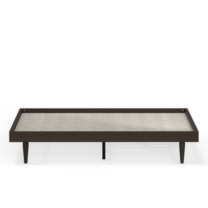 Sachse King Solid Wood Platform Bed Frame Walnut