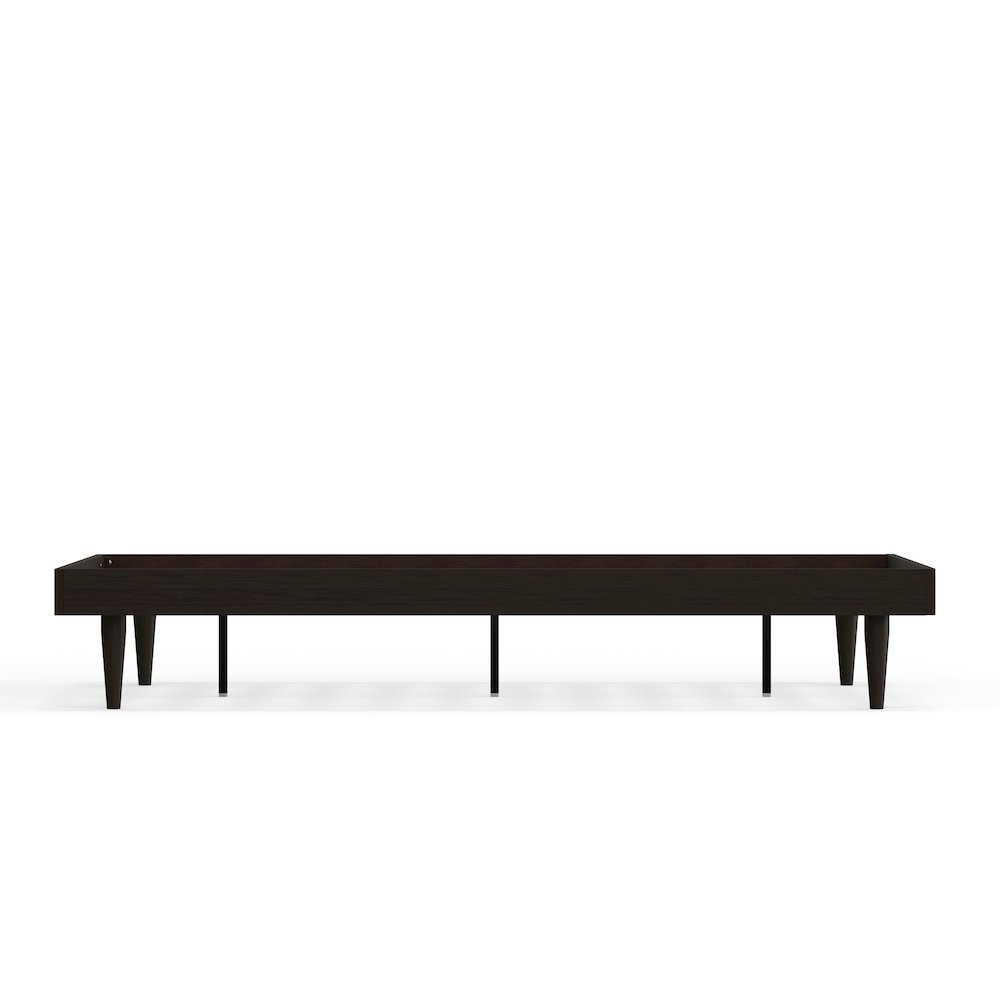 Sachse Queen Solid Wood Platform Bed Frame Walnut