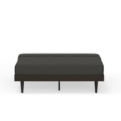 Sachse Queen Solid Wood Platform Bed Frame Walnut