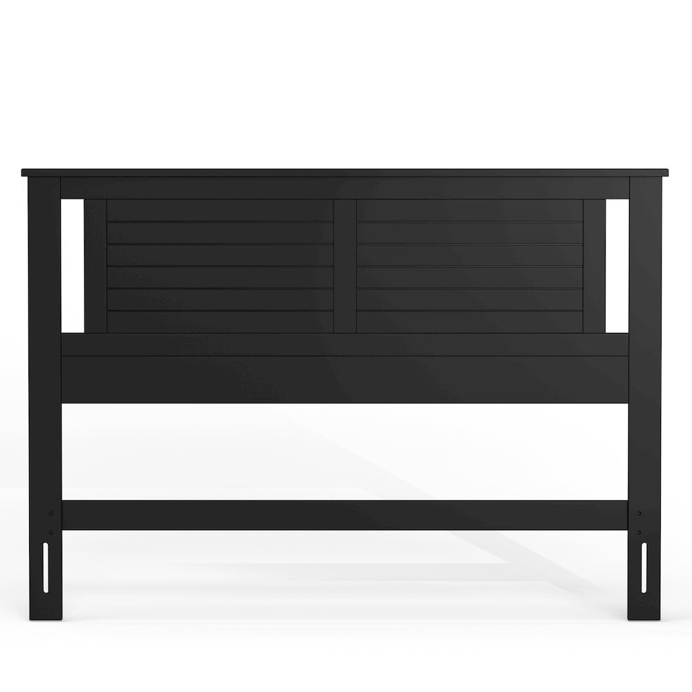 Amilly Solid Wood Queen Headboard with Horizontal Scoring