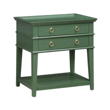 Nightstand with Tray Top, Modern Style and 2 Drawers