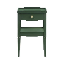 Vintage 1-Drawer Nightstand with Gold Hardware, Mid-Century Modern Design