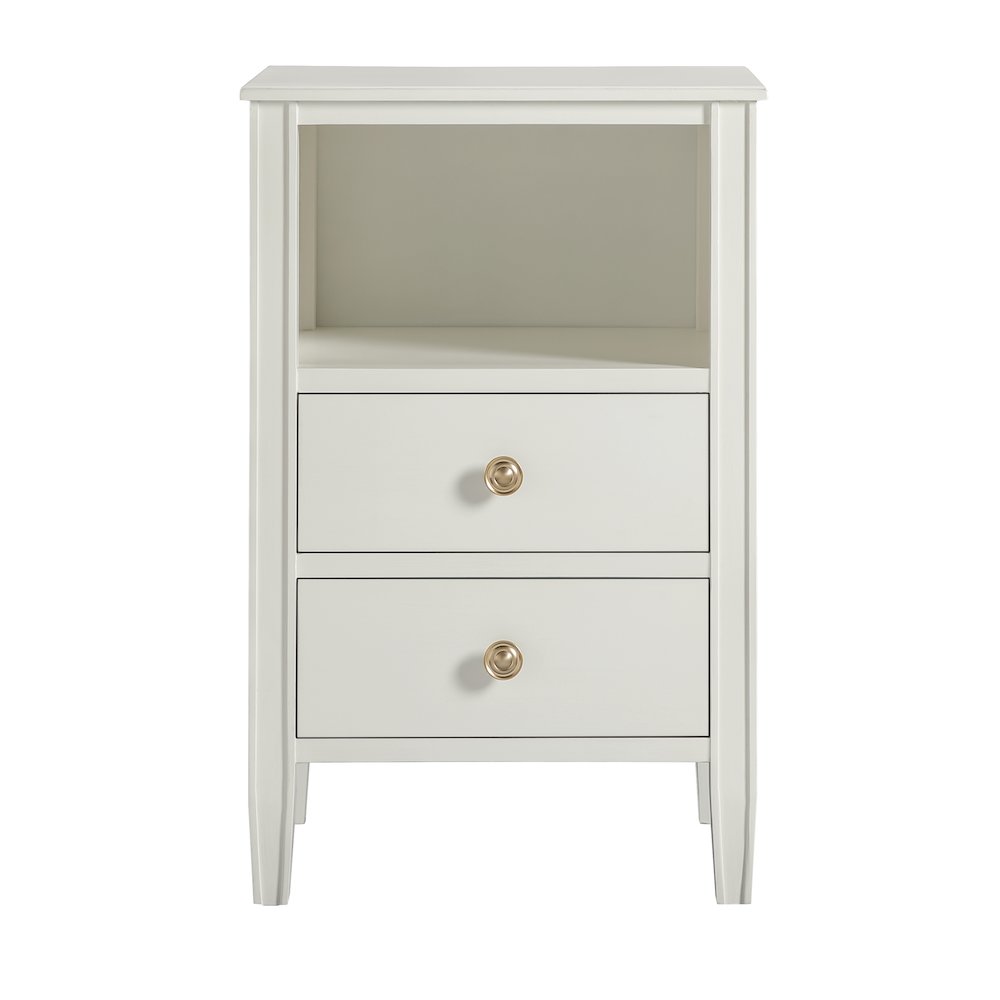 Winsley 2-drawer storage Nightstand - Antique White