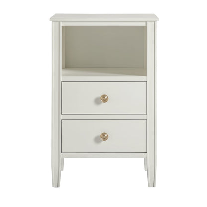 Winsley 2-drawer storage Nightstand - Antique White