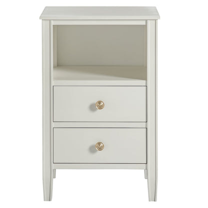 Winsley 2-drawer storage Nightstand - Antique White