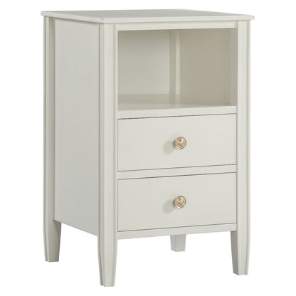 Winsley 2-drawer storage Nightstand - Antique White