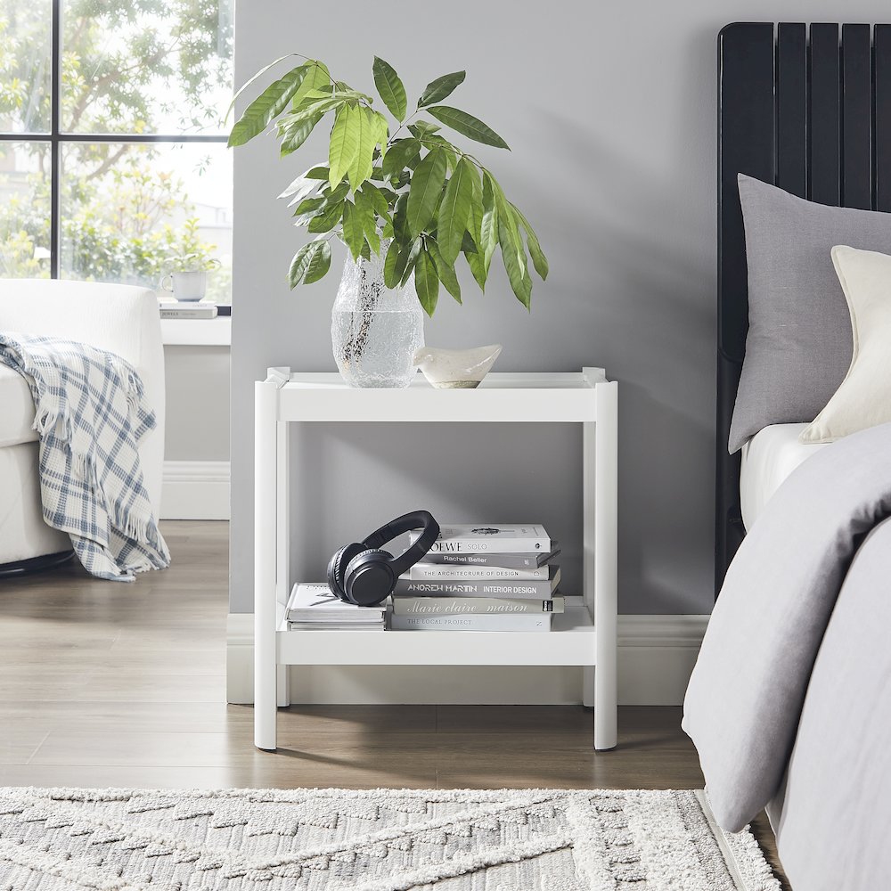 Yukon White Nightstand