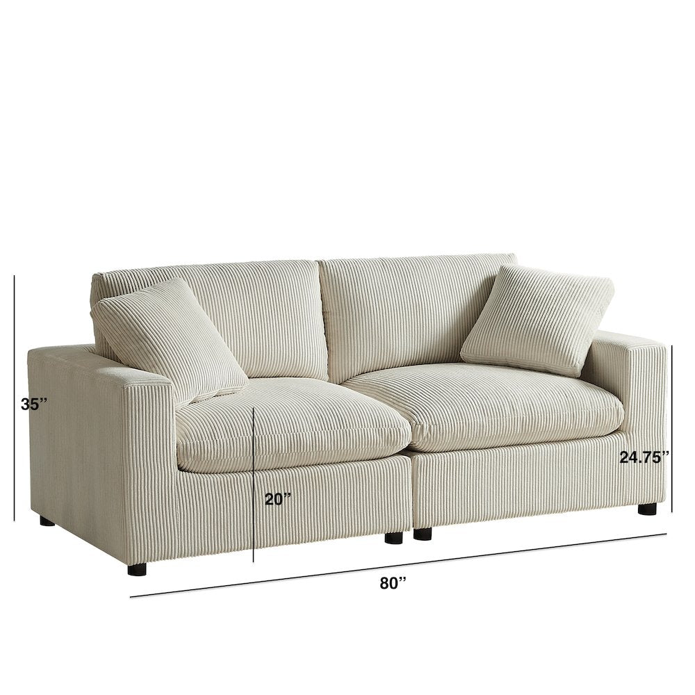Casella Modular  2-Piece Sofa