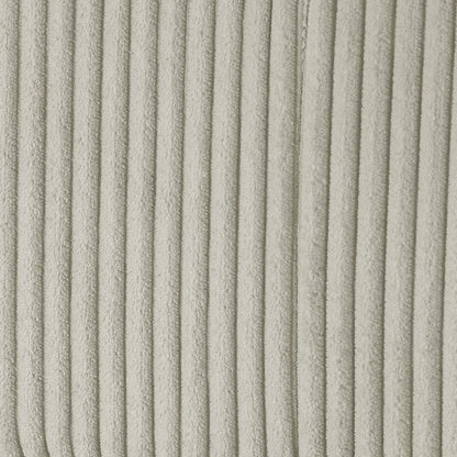 Casella Beige Corduroy Ottoman