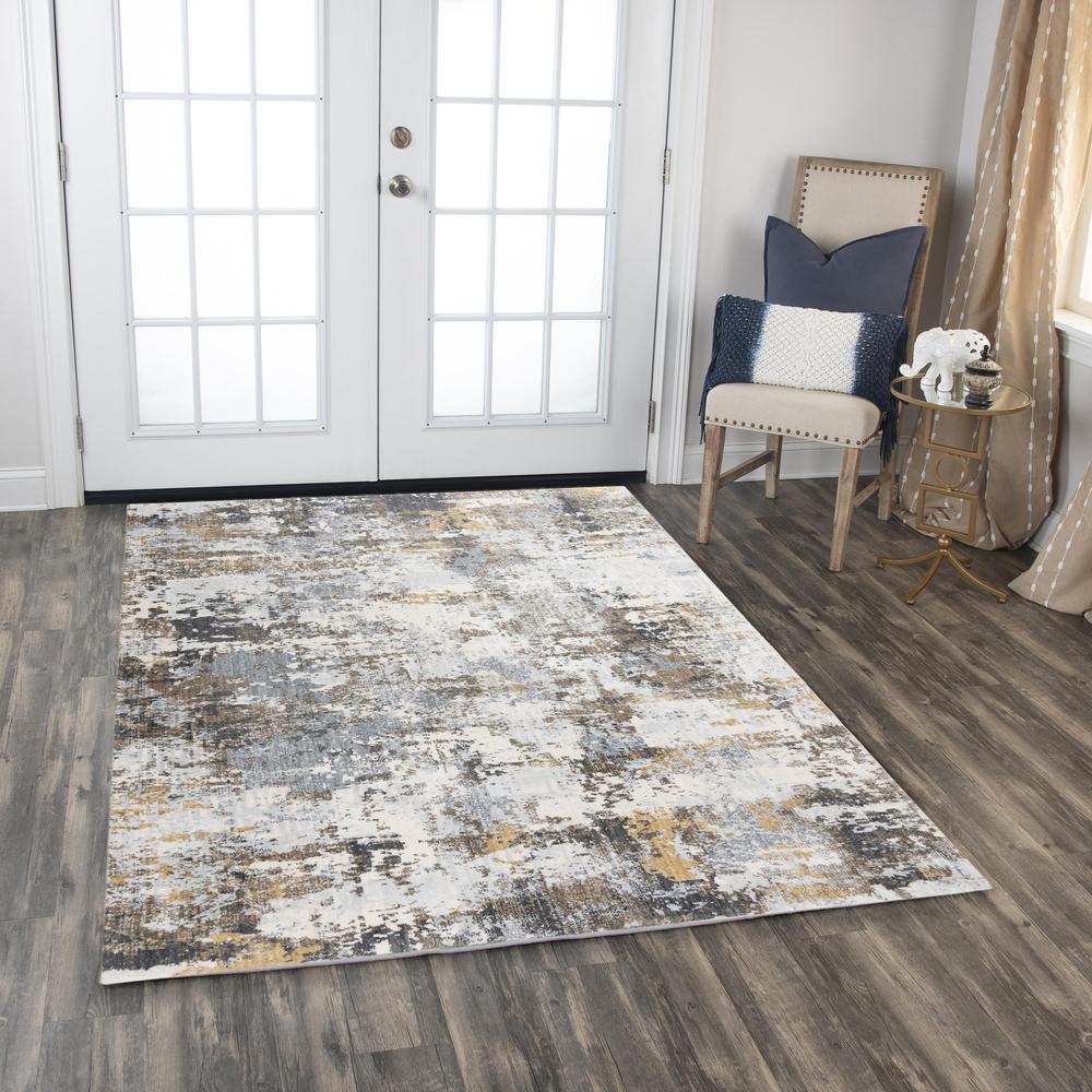Machine/Hybrid Cut Pile Recycled Polyester Rug, 2'6" x 8'