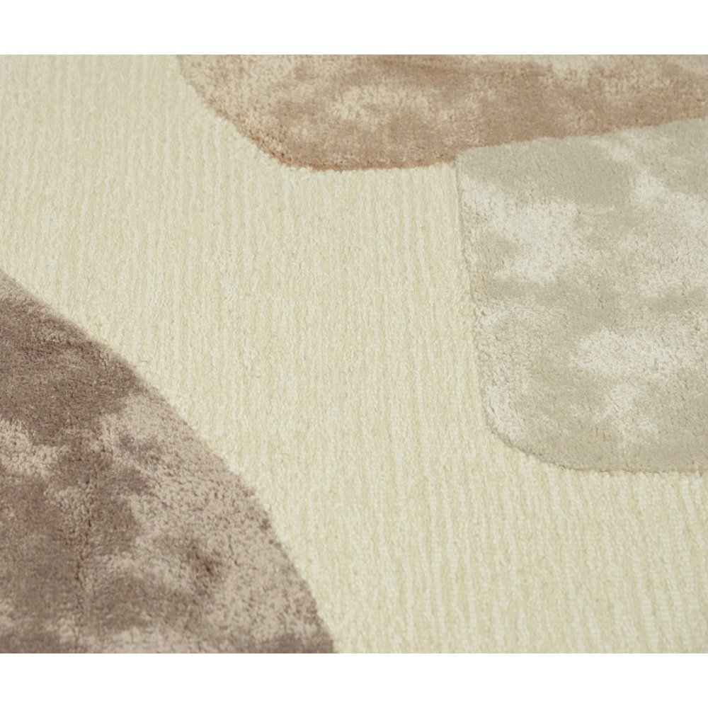 Modern Abstract 5' x 8' Rug, Brown