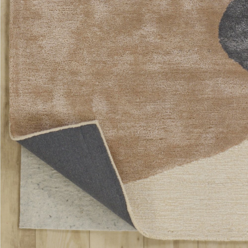 Modern Abstract 5' x 8' Rug, Brown