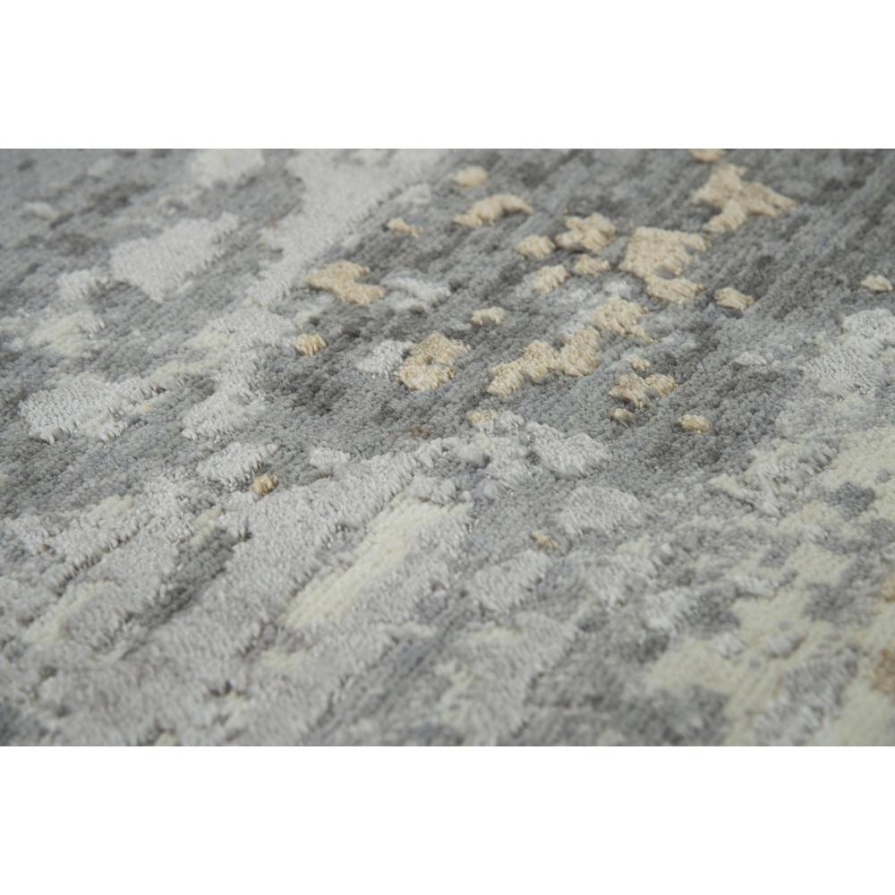 Hybrid Cut Pile Wool/ Tencel Rug, 2'6" x 10'