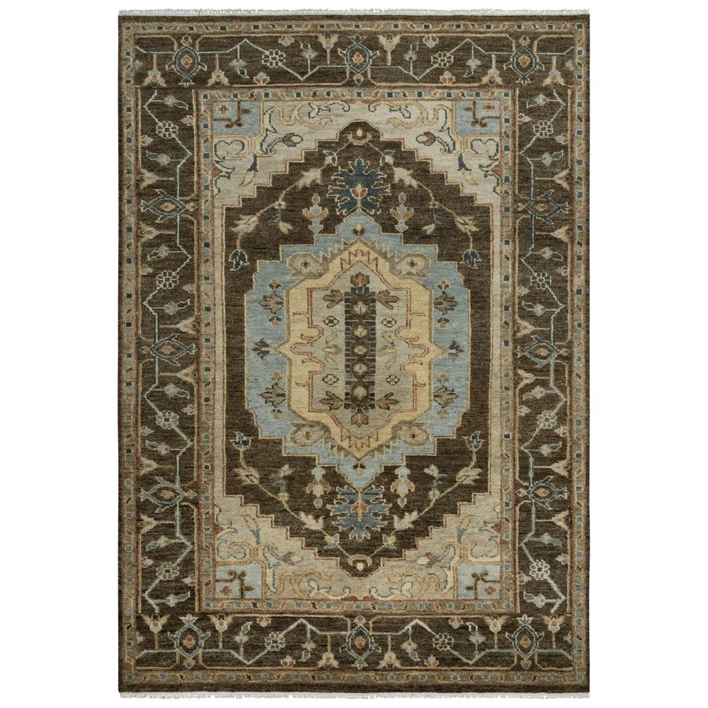 Hand Knotted Cut Pile Wool Rug, 6' x 9'