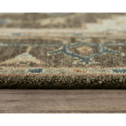 Hand Knotted Cut Pile Wool Rug, 6' x 9'