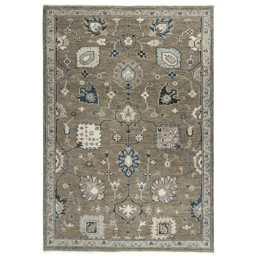 Hand Knotted Cut Pile Hand Spun Wool/ Tencel Rug, 8' x 10'