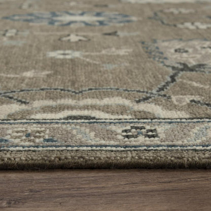 Hand Knotted Cut Pile Hand Spun Wool/ Tencel Rug, 8' x 10'