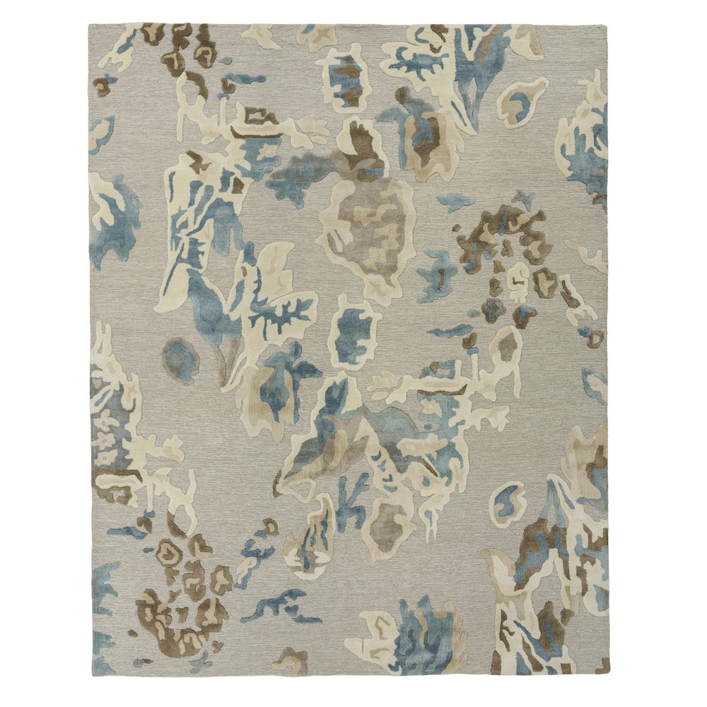 Transitional Abstract 8' x 10' Rug, Gray