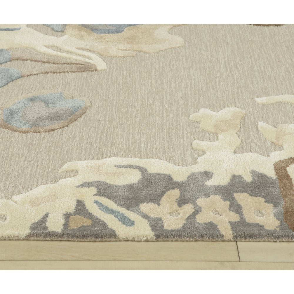 Transitional Abstract 8' x 10' Rug, Gray