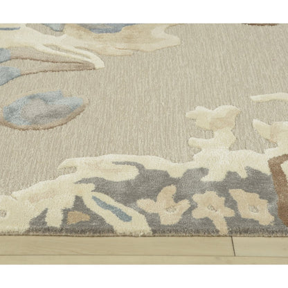 Transitional Abstract 8' x 10' Rug, Gray