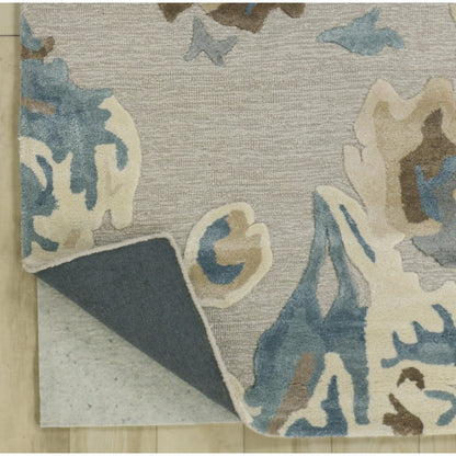 Transitional Abstract 8' x 10' Rug, Gray