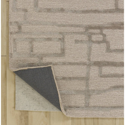 Modern Geometric 8' x 10' Rug, Cream