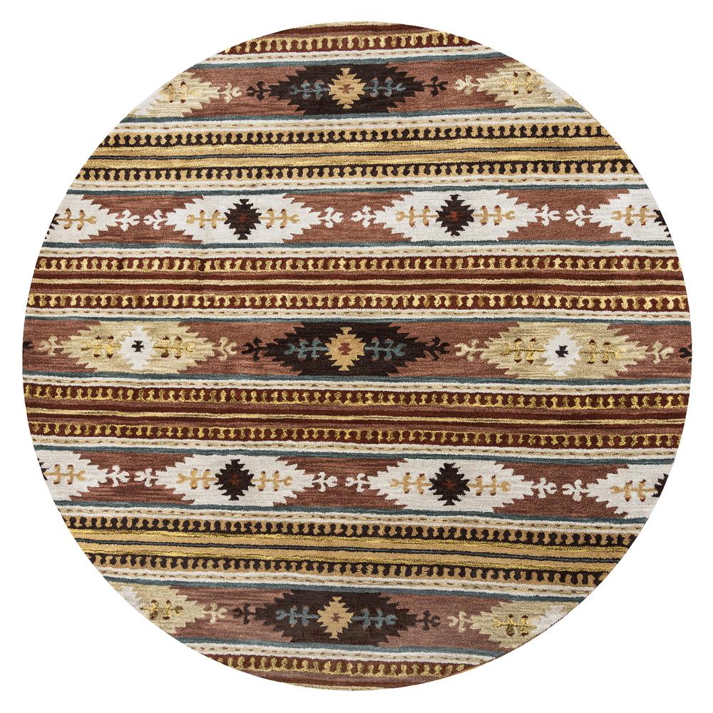 Hand Tufted Cut Pile Wool Rug, 8' x 8'