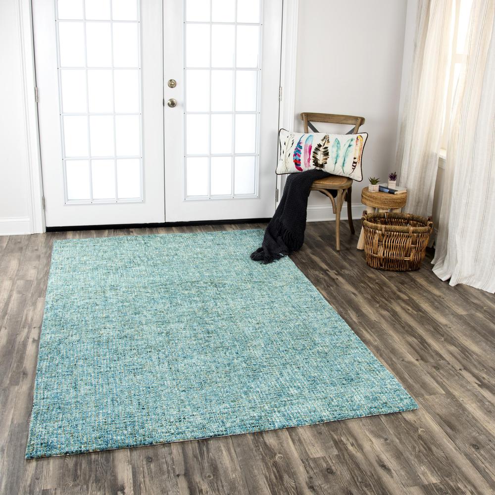 Hand Tufted Cut & Loop Pile Wool Rug, 2'6" x 8'